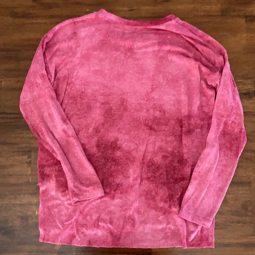 American Eagle Tie Dye Pink Ultra Soft Pullover Sweater Top Blouse Small S EUC